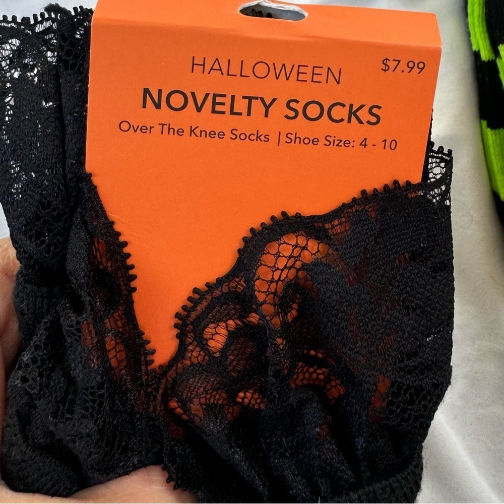 Halloween Novelty Knee Length Socks - 3 Pair - Picture 13 of 14